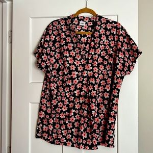 Cabi harmony floral v neck top